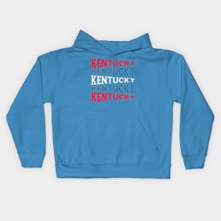 NATIONAL TEXT ART USA KENTUCKY Kids Hoodie